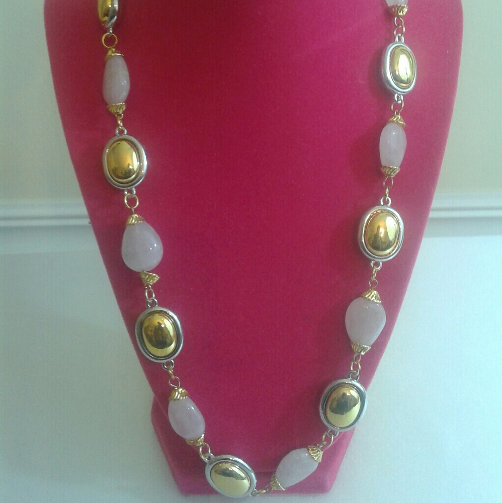 Necklace and Pierced Earrings